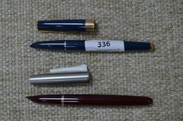 Two Vintage Parker Fountain Pens