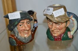 Two Royal Doulton Character Jugs - The Poacher, an