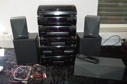 Kenwood Audio System with Six Separates and Five S
