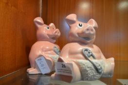 Two Natwest Piggy Banks (One AF)