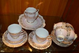 Royal Staffordshire Pink & Gold Part Tea Set (20 Pieces)