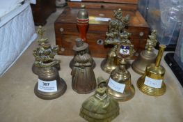 Small Collection of Vintage Brass Bells