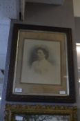 Edwardian Ornate Wooden Framed Photograph