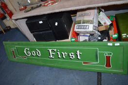 Hand Painted Church Sign - God First