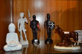 Collection of Figures; Buddha, Maltese Knights, et
