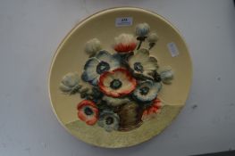 Pottery Wall Plate - Flowers in a Vase