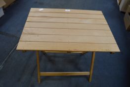Small Folding Wooden Table
