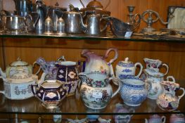 Twelve Assorted Decorative Jugs and Teapots Includ