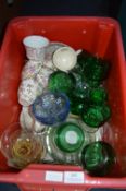 Assortment of Glass and Pottery