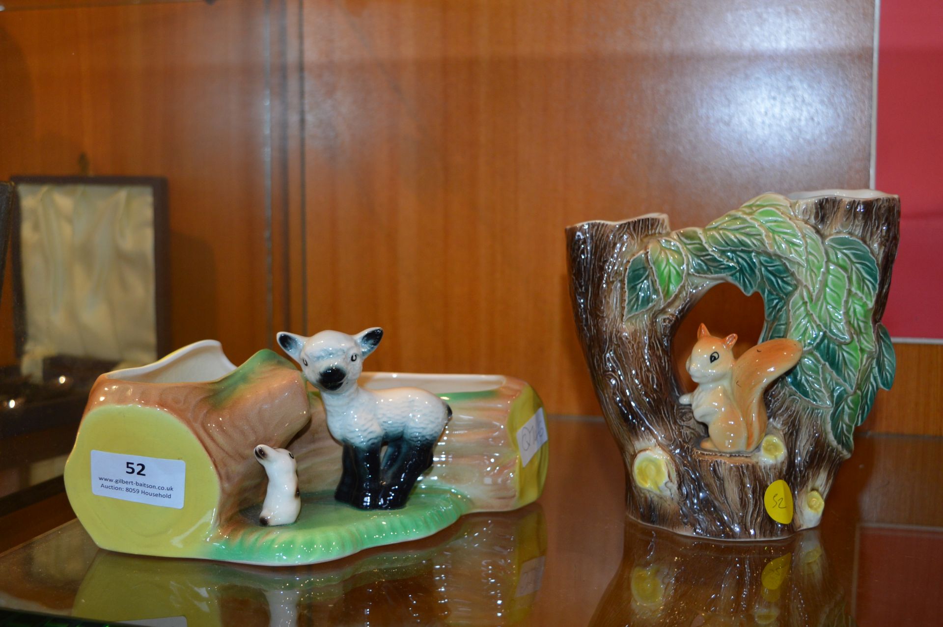 Two Hornsea Pottery Animal Planters