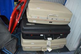 Three Delsey Suitcases