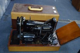 Vintage Cased Sewing Machine