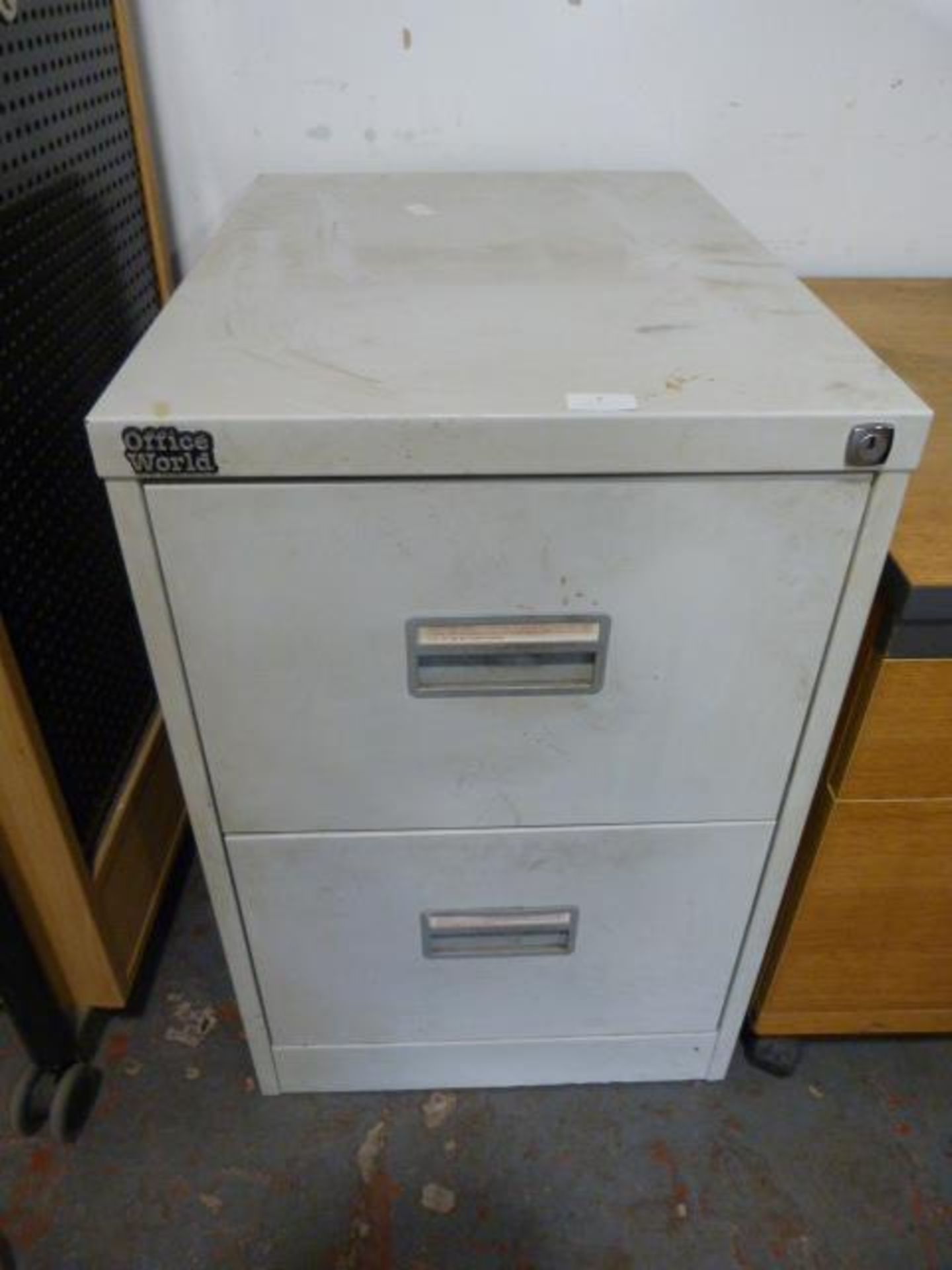 *Office World Two Door Metal Filing Cabinet