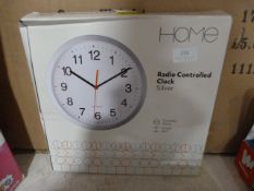 Silver Radio Controlled Clock