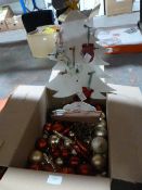 *Christmas Tree Ornament and a Box of Christmas De