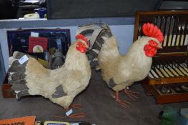 Two Decorative Chickens