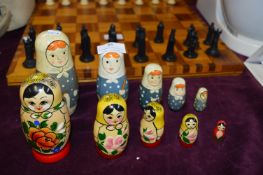 Two Sets of Russian Dolls