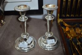 Pair of Plated Candlesticks