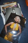 Twenty Large Photographic Posters Including Marilyn Monroe, Audrey Hepburn, etc.