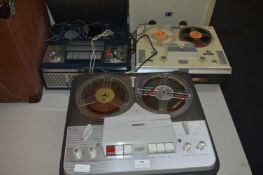 Three Reel to Reel Tape Recorders (Philips, Fidelity and Ferguson)