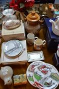 Collection of Wall Plates and Other Pottery Items