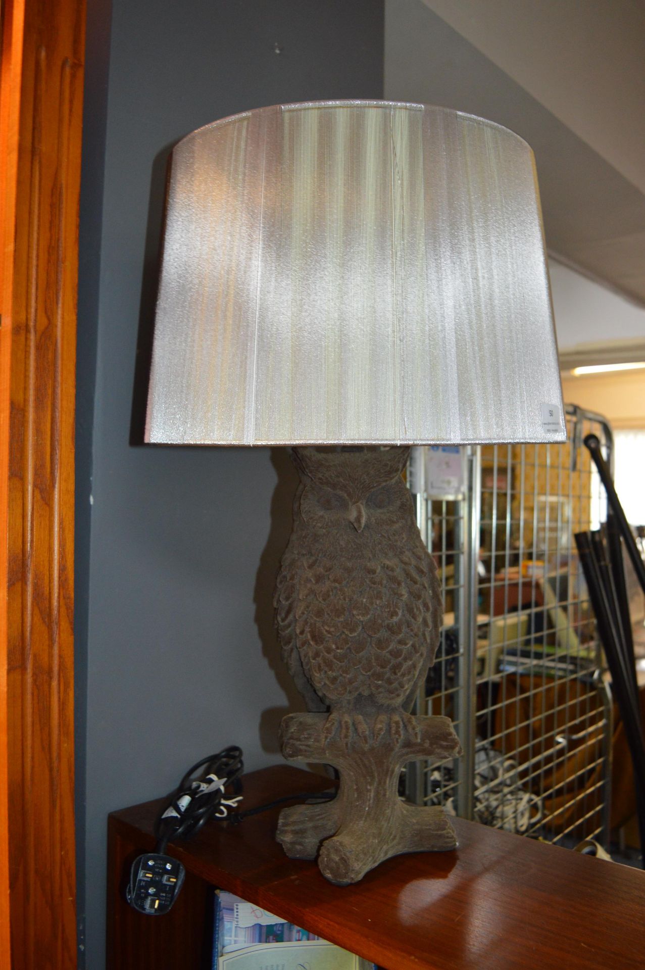 Owl Table Lamp with Shade