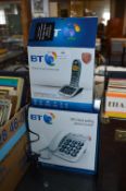 Two BT Cordless Telephone (Boxed)