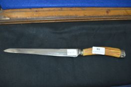 Mappin & Webb Horn Handled Carving Knife