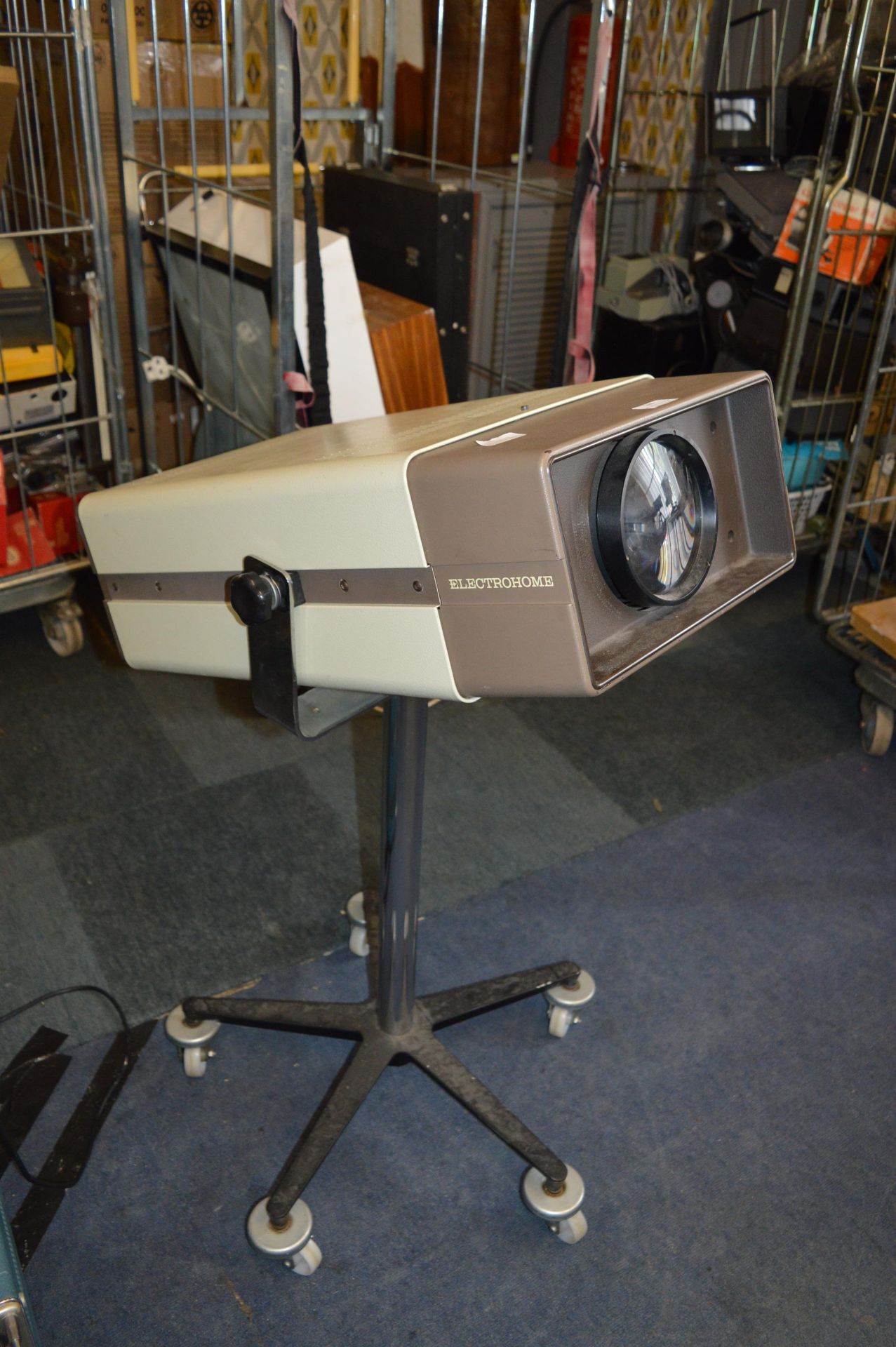 Electrohome Projector on Wheeled Stand