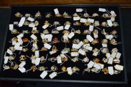 Tray Lot of Costume Jewellery Rings