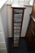Dark Wood Effect CD Display Shelves with Collectio