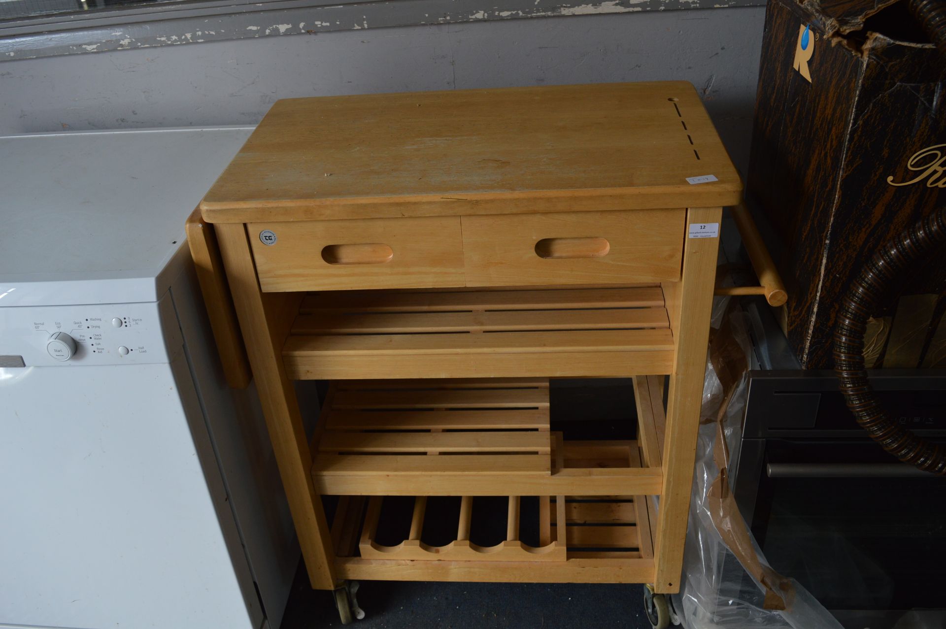 Pine Kitchen Trolley