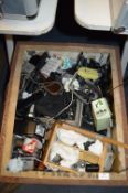 Tea Chest Containing Assorted General Photography Equipment