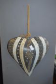 Metal Heart Hanging Ornament