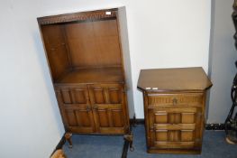 Pair of Linenfold Cabinets