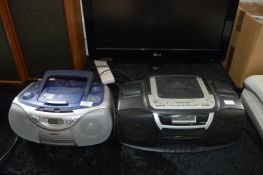 Philips Portable CD Player and One Other