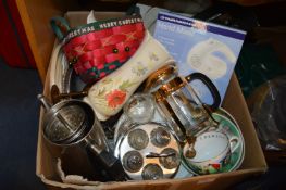 Large Box of Glass and Pottery Items, Kitchenware,