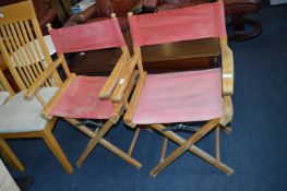 Two Folding Directors Chairs
