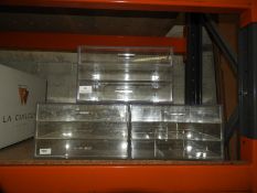 *Three Sets of Perspex Drawers