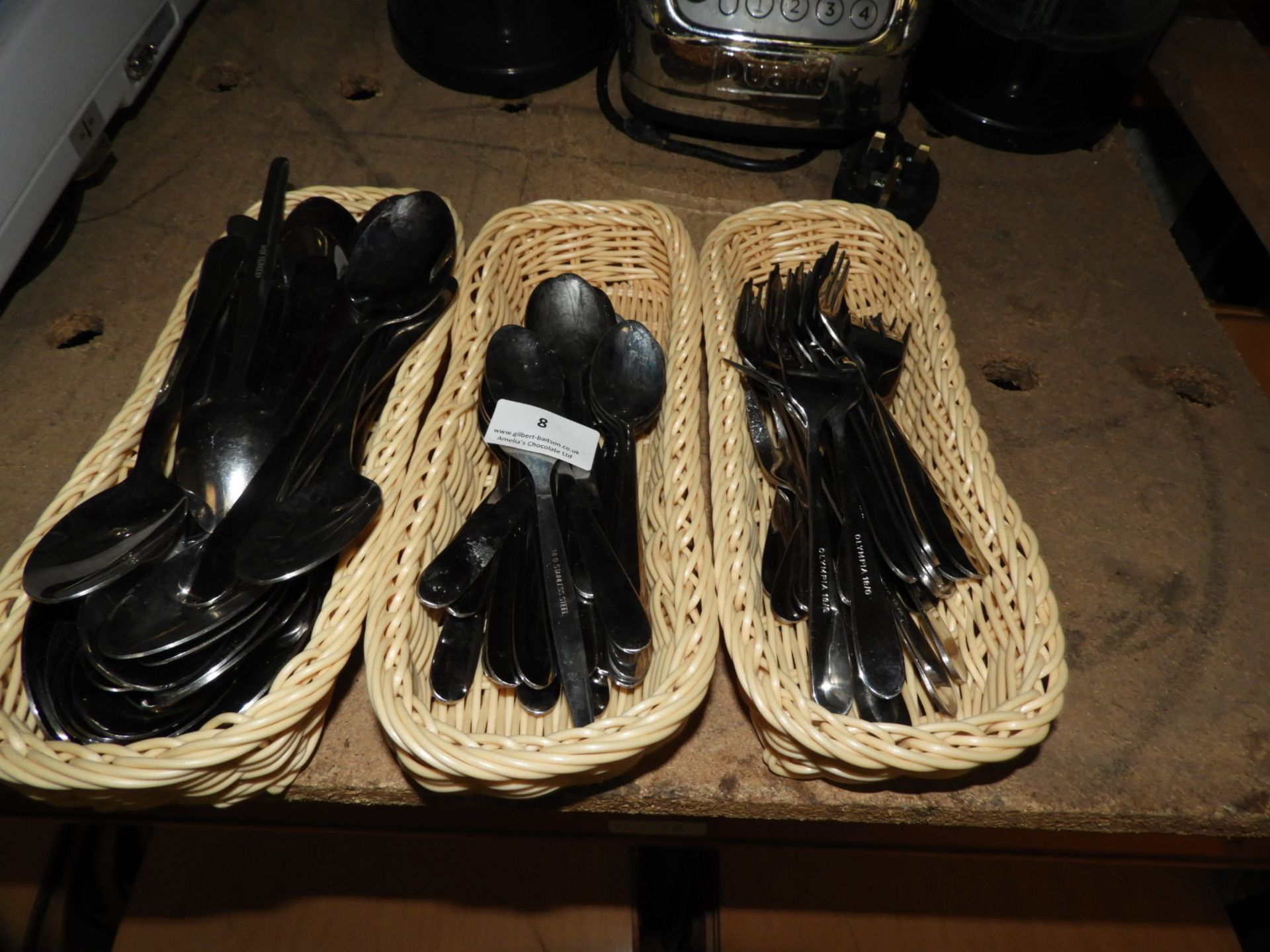 *24 Cake Forks, 24 Teaspoons and 24 Dessert Spoons