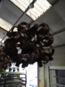 *Contemporary Style Chrome & Bronze Light Fitting