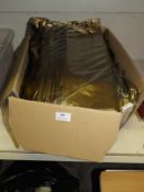 *Box Containing Assorted Unprinted Gold Carrier Ba