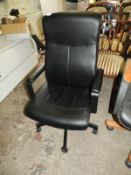 *Executive Faux Leather Gas Lift Chair