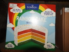 *Three Bakedin Rainbow Cake Baking Kits