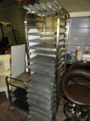 *Mobile Stainless Steel 15 Tier Baker's Trolley