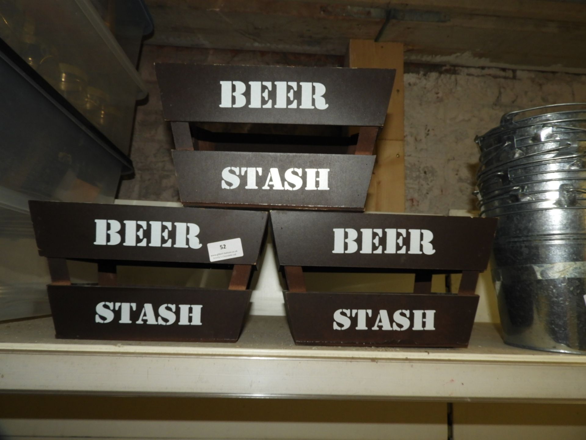 *Three Beer Stash Crates