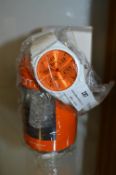 Jam Time Wristwatch (White with Orange Face)