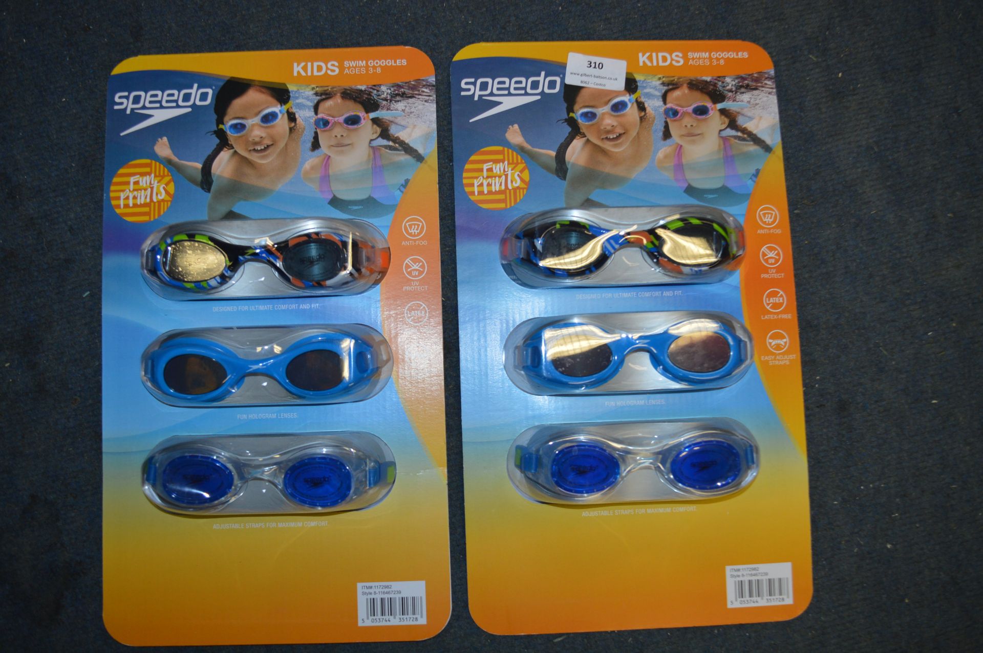 *Speedo Kids Swim Goggles 3pk x2