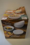*White Cheers 4 Piece Bowls Set (Boxed)