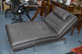 *Vienna Leather Chaise Lounge